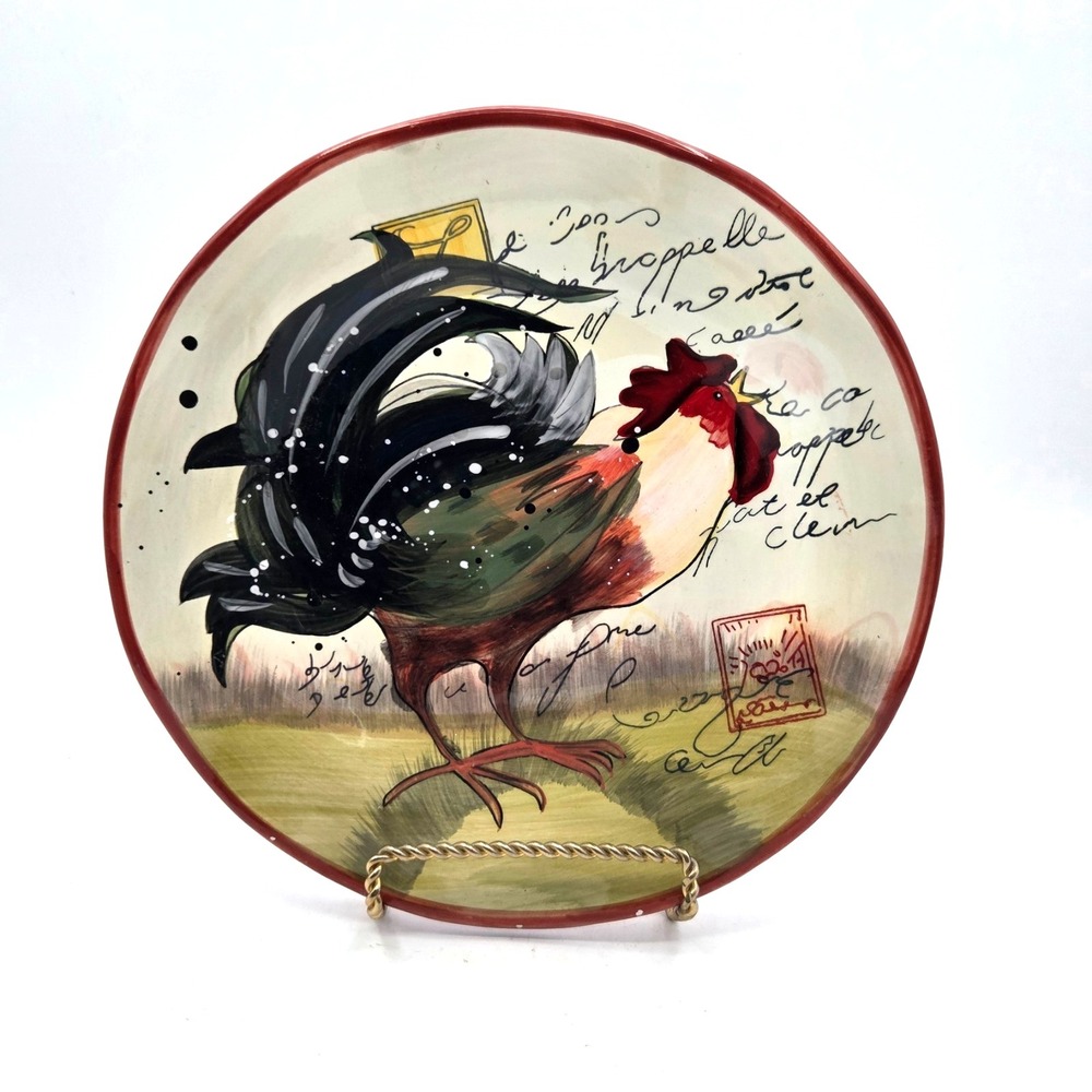 Le Rooster by Certified International Susan Winget‎ Salad Plate 9"